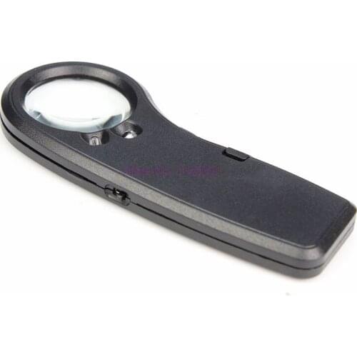 100pcs 15X LED Illuminated Handheld 15X Magnifying Glass Money Detector Card Magnifier with UV Lamp Coin Jewelry Reading Loupe