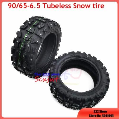 11'' Off Road with Winter Wear-Resistant Steel Studs Tire Tubeless Snow Tyre for Dualtron Thunder PFULUO X-11 Electric Scooter