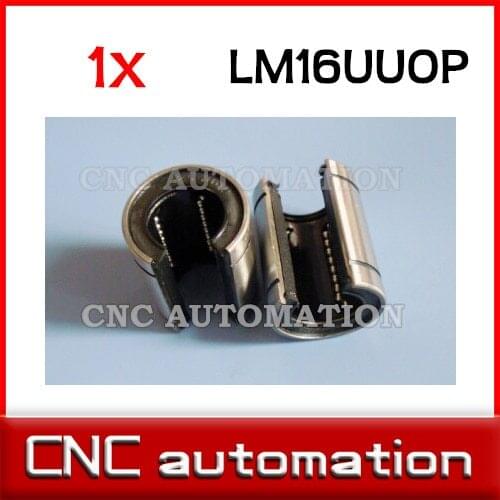 LM16UUOP 16mm shaft rail Open Linear Ball Bearing radial shaft