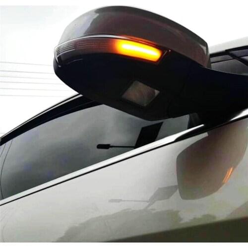 2 Pcs Dynamic Door Wing Mirror LED Indicator Turn Signal Light For Ford Focus MK2 MK3 2008-2016& For Ford Mondeo MK4 2011-2015