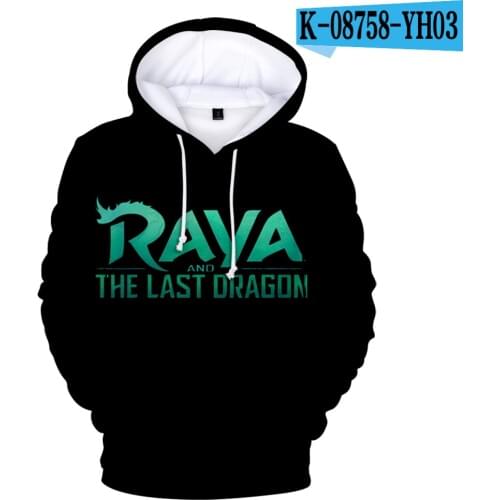 2020 Popular cartoon Raya and The Last Dragon Raya 3D printed hoodie men/women hooded sweatshirt fashion Long Sleeve Tops