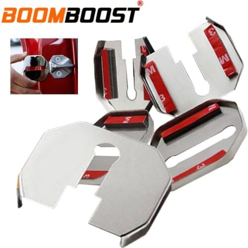 5 pcs/set (left, 3, right, 2) stainless steel car door lock cover interior protection products FOR Ford EcoSport