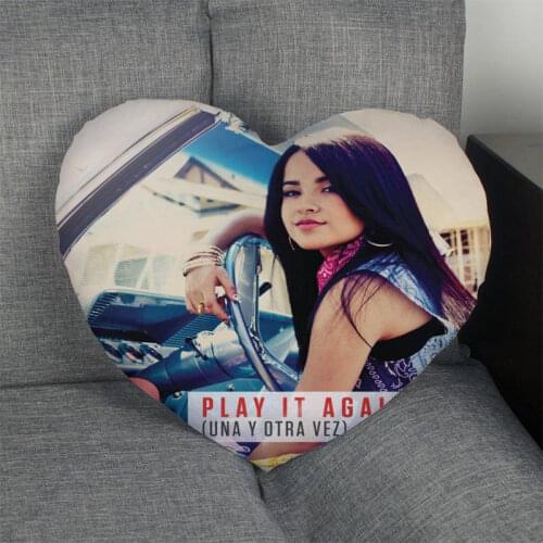 Becky G Custom Heart Shape Pillow Cover Custom Zipper Pillowcase Cover Wedding Home Office Decorative