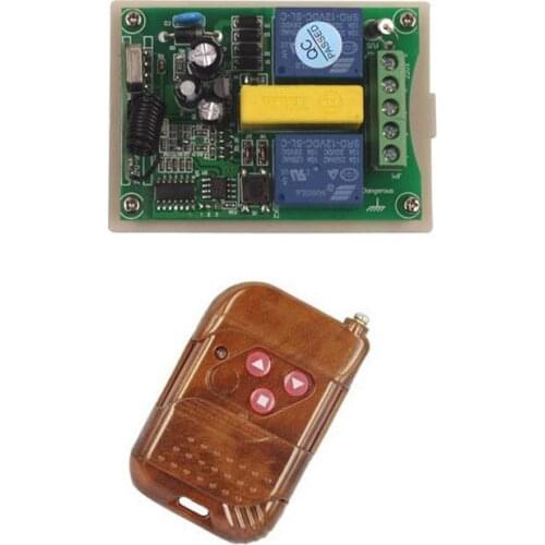 Sleeplion Motor Reversing Garage Door Window 220V 2 CH Wireless Remote Control Switch learning code Working Way