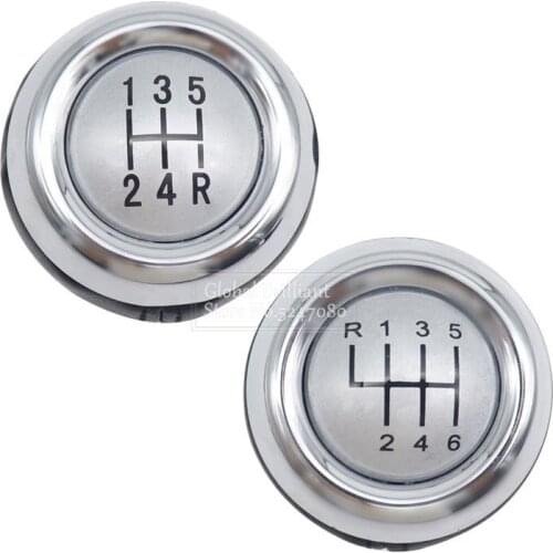 5 6 Speed Car Gear Shift Knob MT Lever Shifter Knob Head Silver Case For Mini Cooper R55 R56 R57 R58 R59 R60 R61 F54 F55 F56 F57