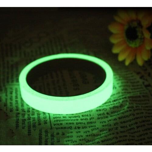Colorful Glow Tape Self-adhesive Sticker Removable Luminous Tape Fluorescent Glowing Dark Striking Night Warning Luminous Tape
