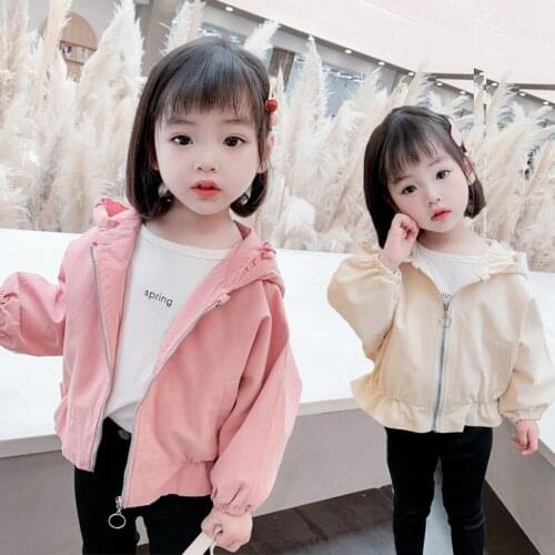 Girls Babys Kids Coat Jacket Outwear 2021 Elegant Spring Autumn Overcoat Top Sport Zipper Princess Toddler Childrens Clothing
