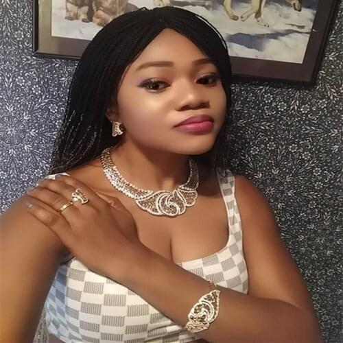 Fani nigerian Women Wedding jewelry set Exquisite Dubai Gold bridal Jewelry Set African woman Costume Jewelry Set Wholesale