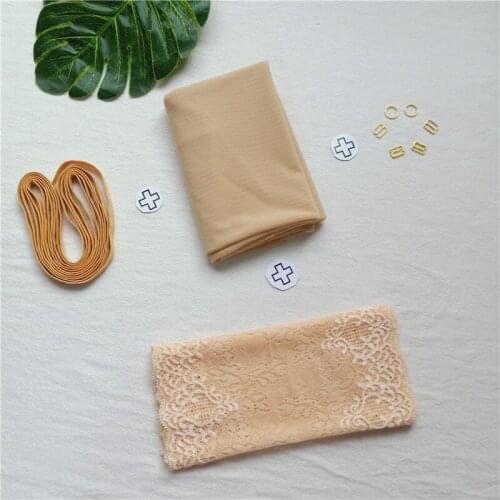 Finished Underwear Shoulder Buckle Elastic Underwear Elastic Band Lining Mesh Suit