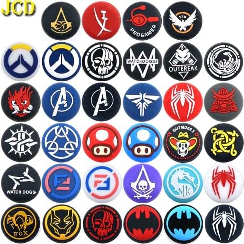 JCD 4PCS Silicone Analog Thumb Stick Grips Cover For Xbox 360 One Playstation 4 PS5 PS4 PS3 Pro Slim Gamepad Joystick Cap Cases