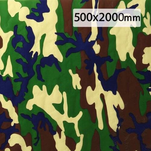 JX-LCLYL 0.5*2m New PVA Hydrographic Water Transfer Dipping Film Camouflage Fiber Print