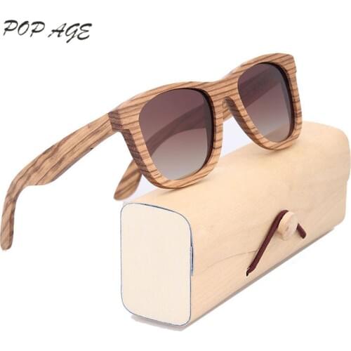 Classic Sunglasses Mens Brand Designer Eyewear Gafas Sunglass UV400 Polarized Driving Sun Glasses Vintage Wood Glasses Frame Men