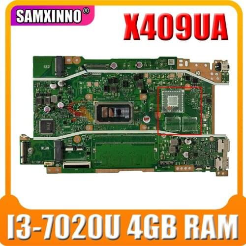 X409UA notebook mainboard For ASUS X409 X409U X409UJ X409UA laptop motherboard mainboard W/I3-7020U 4GB RAM GM tested full 100