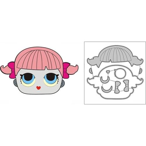 New Happy Little Girl Craft Embossing Mold 2021 Metal Cutting Dies for DIY Decorative Scrapbooking Album Card Making No Stamps