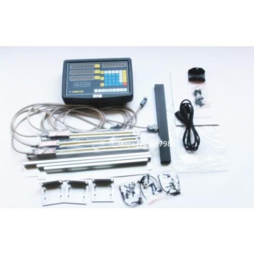 New 3 Axis digital readout with linear scale 50-1020mm 5micron linear encoder complete dro kits