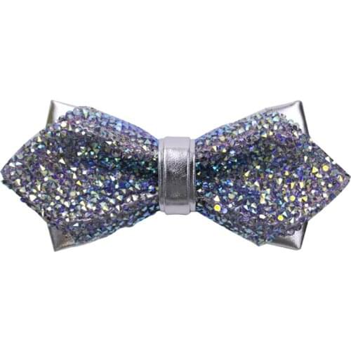 New Mens Bow Tie High Quality Crystal Bling Butterfly Tie For Men Wedding Banquet Feast Club Party Bridegroom Shinning Bowtie