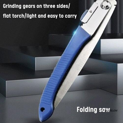 Portable Home Manual Pruning Hacksaws Garden Folding Trimming Saw Pruning Garden Household Anti-skip Hand Steel Sawing Tool 27cm