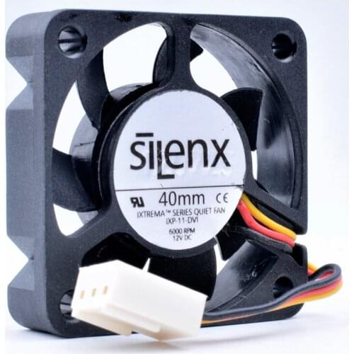 Original SILENX 4cm 4010 40x40x10mm 12V 0.08A computer chassis motherboard CPU north and south bridge cooling fan 6000rpm