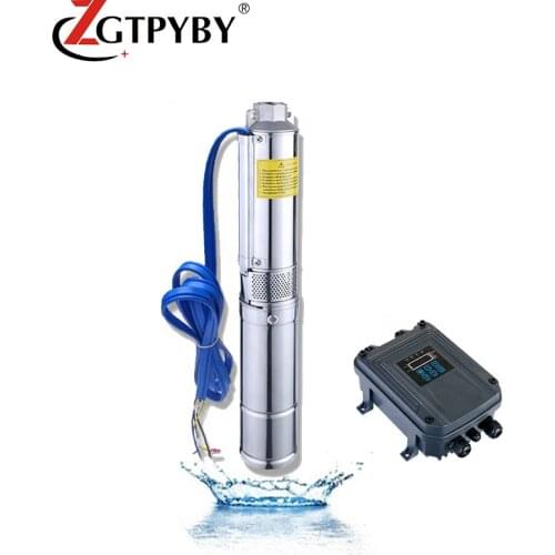 1hp high pressure dc solar water pumping kit submersible deep well pumps