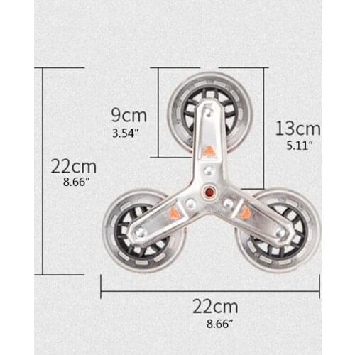 1 Pair Replacement Triangle Roller for Foldable Removable Apartment Picnic Travel Folding Trolley Carts Replacement Roller E5BE