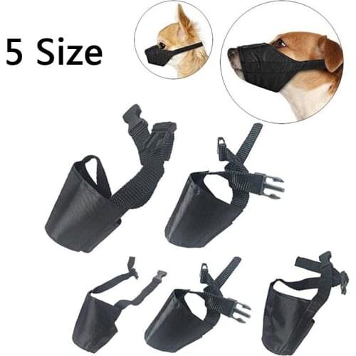 Pet Dog Muzzles Adjustable Dogs Mask Breathable Safety Small Medium Dog Muzzles For Anti-Biting Anti-Chewing Safety Protection