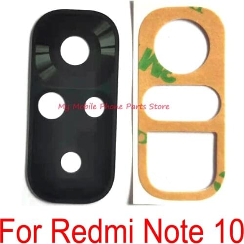 New Back Rear Camera Glass Lens For Xiaomi Mi Redmi Note 10 Note10 Back Big Camera Lens Glass With Sticker Spare Repair Parts