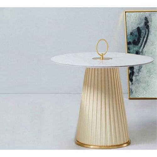 Light Luxury Coffee Table Simple Modern Small Apartment Nordic Style Round Coffee Table Living Room Furniture Home Tea Tables