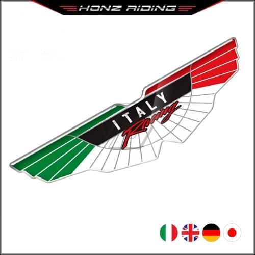 Universal for Motorcycle Moto Scooter Decals 3D Resin Motorcycle Sticker Italy UK Flag Sticker