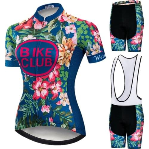 Weimostar Racing MTB Bike Cycling Clothing Women 2021 Pro Team Breathable Mountian Bicycle Clothes Anti-UV Cycling Jersey Sets