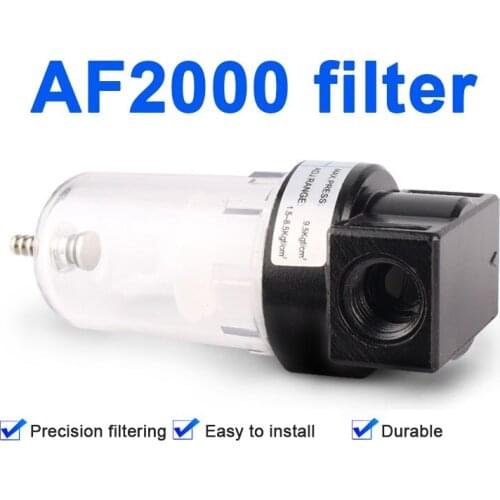 ZKCM Air Source Processor AF2000 Oil-Water Separator Air Filter With 8/10/12mm Connector