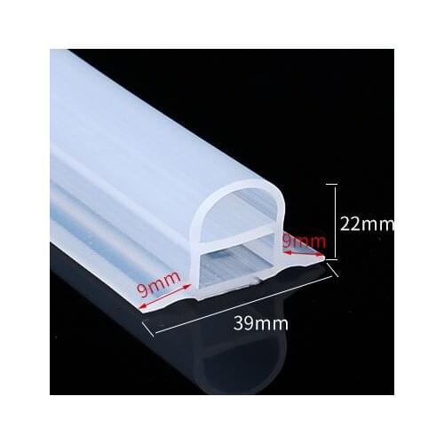 1M/1.2M/2M Bathroom Water Stopper Flood Rubber Dam Silicone Water Blocker Dry and Wet Separation strip