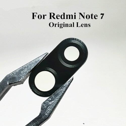 100% Original Glass lens For Xiaomi Redmi Note 7 NT7 Camera lens Cover Case With stickers Replacement parts