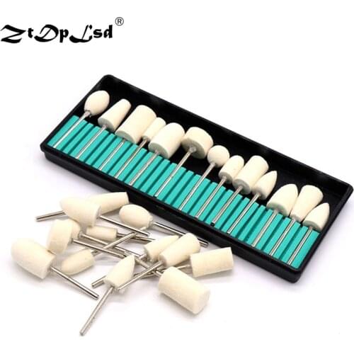 13Pcs 2.35mm Shank Nail Drill Bits Wool Kit For Art Machine Grinding Head File Polish Tool Bit Extension Cuticle Care Manicure