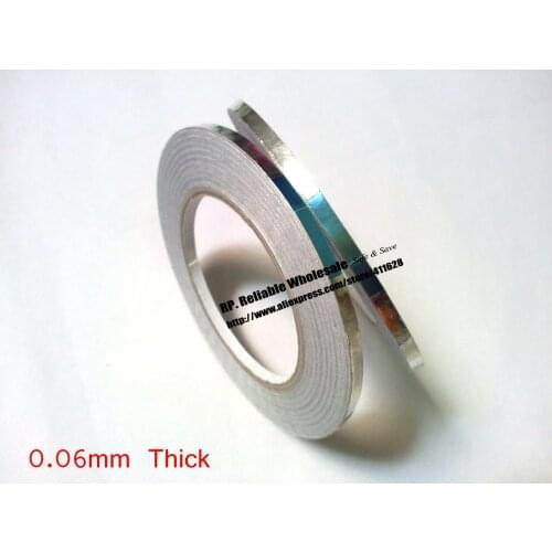 1x 10mm * 40 meters *0.06mm Adhesive Aluminum Foil Tape for Thermal Conducting /Shielding /Sealing /Waterproof