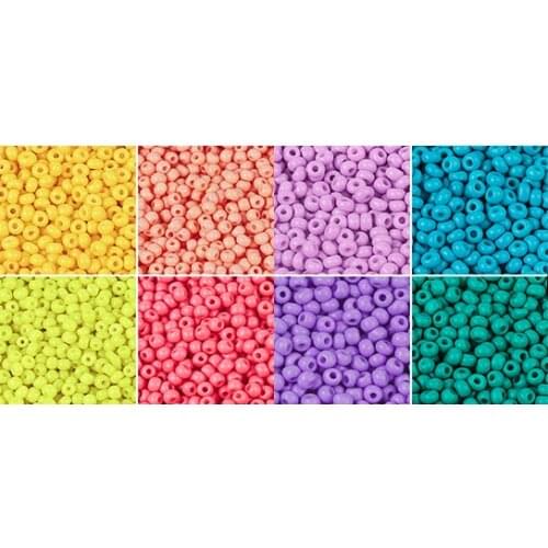 420pcs/Lot 3mm Czech Charm Glass Seed Beads Bule Yellow Red Pink Purple For DIY Jewelry Making Bracelet Hand Craft Accessories