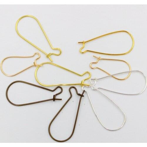 50pcs 10x18mm 12x25mm Gold Bronze French Lever Earring hooks Ear Wires Earrings Findings For Jewelry Making DIY Accessories