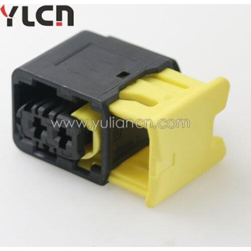 Free Shipping 5 Sets 2 pin black female plug electrical sealed auto connector with stock 1418483-1