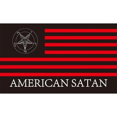 Free Shipping xvggdg flag 3x5ft custom flag Roman Catholic Church knights Templar Satan pentagram Baphomet flag