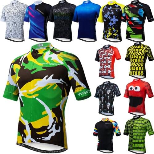 Quick Dry Mens Cookie Bicycle Cycling Clothing Maillot Ciclismo Breathable MTB Bike Jersey Shirt hombre bicicleta