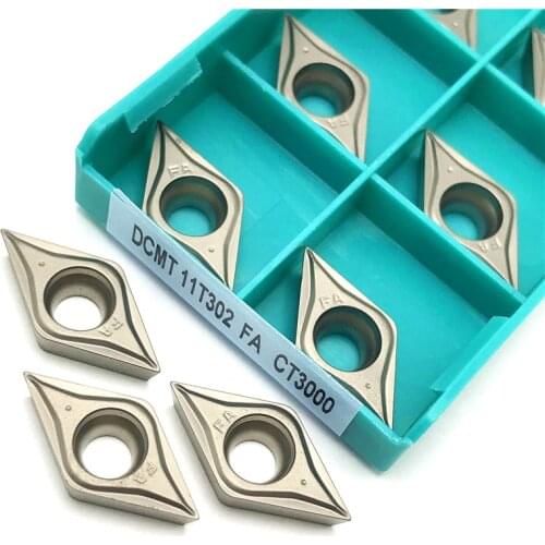 DCMT11T302 FA cermet turning tool Carbide insert Professional steel processing Polishing blade DCMT 11T302 cermet lathe tools