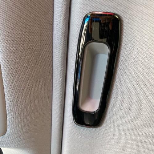 For Mazda CX-30 CX30 2020 2021 Stainless Steel Black Skylight Handle Cover Trim Sunroof Pull Button Sticker Car Accessories