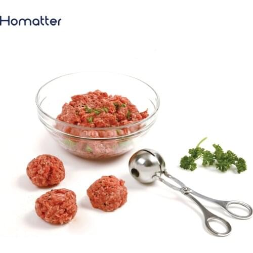 Homatter Meatball Maker Stainless Steel Stuffed Meatball Clip DIY Fish Ball Rice Ball Making Mold Non-Stick Kitchen Gadgets