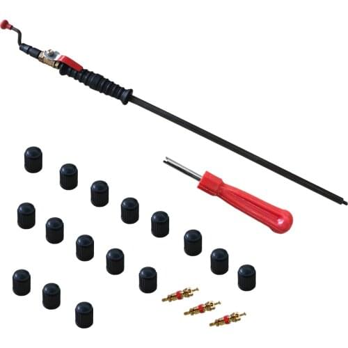 Tire inflating tool quick inflating rod durability rugged corrosion resistant soft rubber handle automobile maintenance tool bic