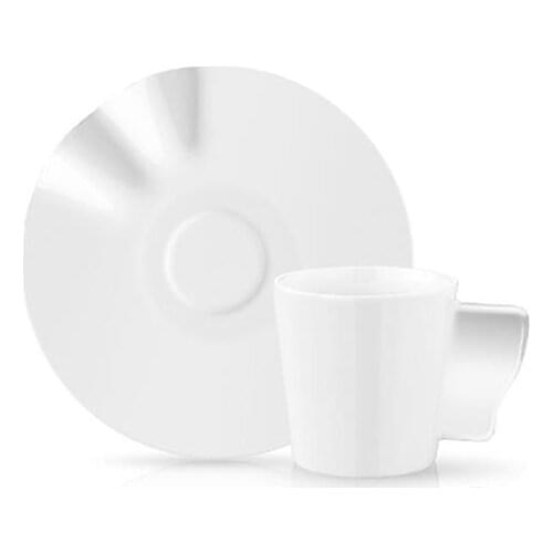 Collection Kaffa Turkish Coffee Cup Set 6'lı Simple elegant design 85 cc. Service set porcelain coffee mugs home kitchen