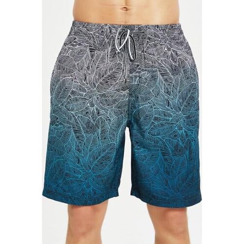 Casual Quick Dry Jungle Print Running Shorts Men Swimsuit Man Swimwear Mens Short Pants Surf Joggers Sport Gym Beach Wear Mans