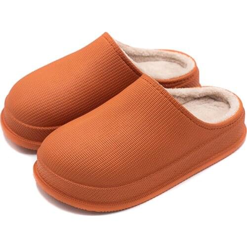 6 Colors Womens Shoes Soft Waterproof Non-Slip Home Slippers Plush Lining Warm Thick Winter Men Women Slippers Mens shoes -OPK