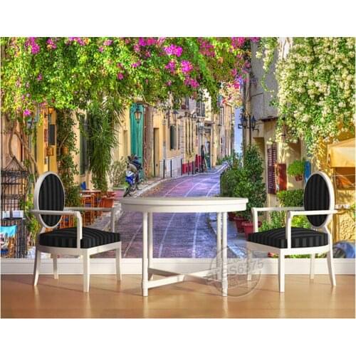 Custom 3D large mural, 3D streetmural pastoral romance papel de parede ,living room sofa TV wall bedroom wall paper