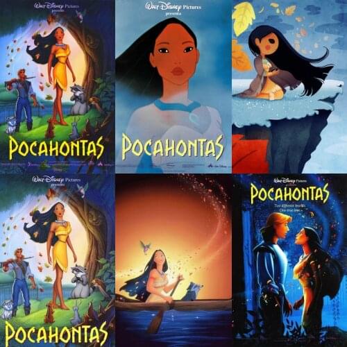5D DIY Diamond Painting Kit Disney Cartoon Pocahontas Full Diamond Embroidery Mosaic Art Picture Rhinestone Home Decor Gift