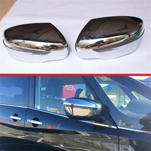 For NISSAN SERENA C27 2017 2018 2019 2020 Chromed Door Side Mirror Cover Trim Rear View Cap Overlay Molding Garnish Accessories