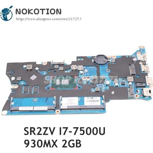 NOKOTION 913101-001 913101-601 913101-501 For HP Probook 440 G4 laptop motherboard DA0X81MB6E0 GeForce 930MX SR2ZV I7-7500U DDR4